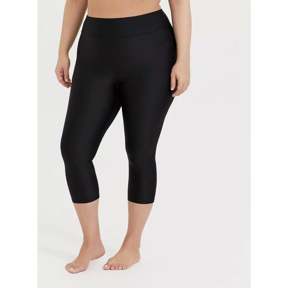 Torrid Active Cropped Swim Leggings NWT - Picture 1 of 7